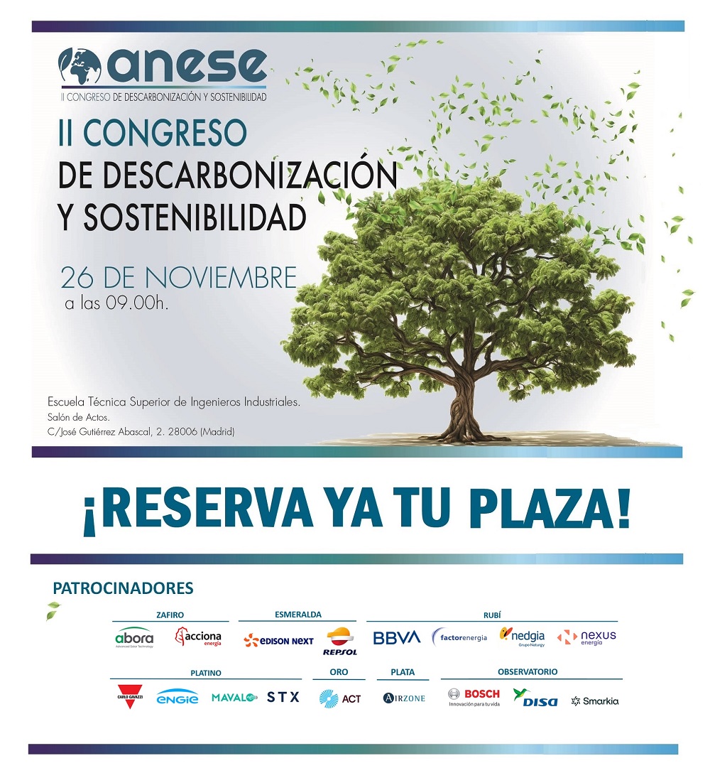 II Congreso "Descarbonización y sostenibilidad" de ANESE