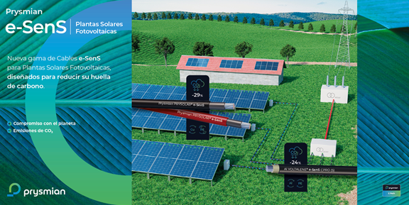 Prysmian presenta la primera gama de productos e-SenS para plantas solares fotovoltaicas