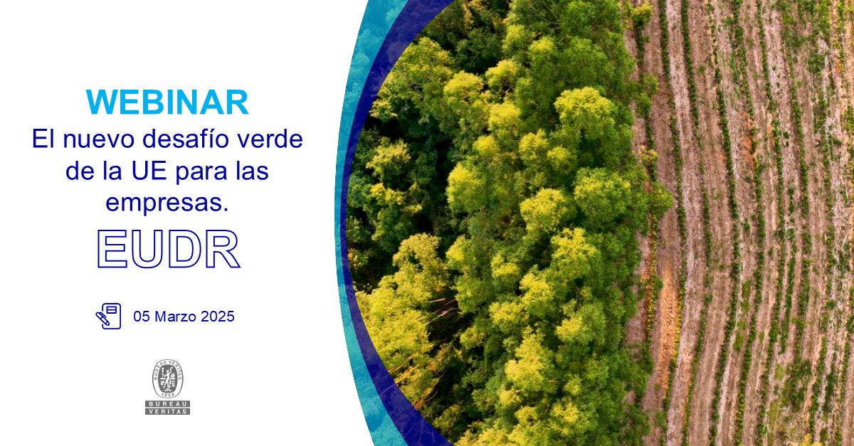 Bureau Veritas organiza un webinar sobre «EUDR: el nuevo desafío verde de la UE para las empresas»